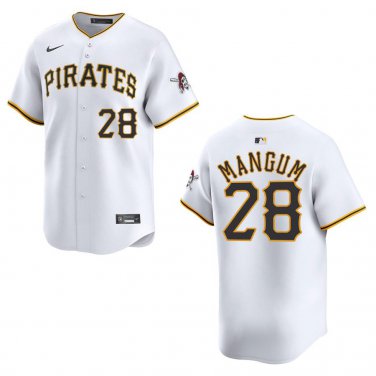 Pirates #28 Jake Mangum White Stitched Jersey