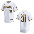 Pirates #31 Gregory Soto White Stitched Jersey