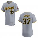 Pirates #37 Jared Jones Gray Stitched Jersey
