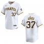 Pirates #37 Jared Jones White Stitched Jersey