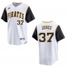 Pirates #37 Jared Jones White Throwback Stitched Jersey