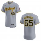 Pirates #65 Jack Suwinski Gray Stitched Jersey