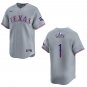 Rangers #1 MacKenzie Gore Gray Stitched Jersey