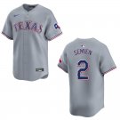 Rangers #2 Marcus Semien Gray Stitched Jersey