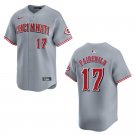 Reds #17 Stuart Fairchild Gray Stitched Jersey