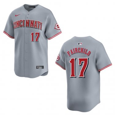 Reds #17 Stuart Fairchild Gray Stitched Jersey