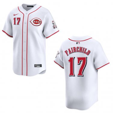 Reds #17 Stuart Fairchild White Stitched Jersey