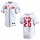Reds #25 Rhett Lowder White Stitched Jersey