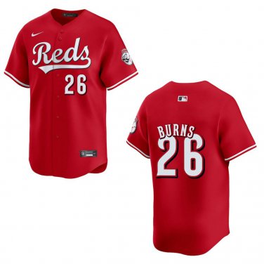Reds #26 Chase Burns Red Stitched Jersey