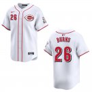 Reds #26 Chase Burns White Stitched Jersey