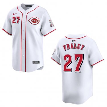 Reds #27 Jake Fraley White Stitched Jersey