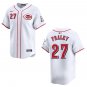 Reds #27 Jake Fraley White Stitched Jersey