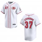 Reds #37 Tyler Stephenson White Stitched Jersey
