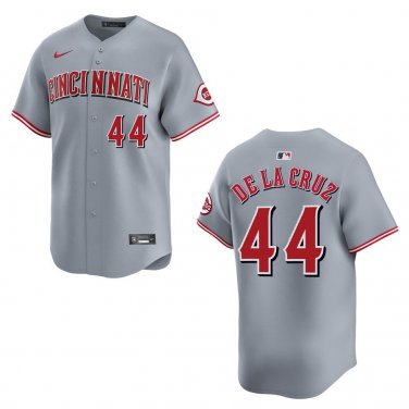 Reds #44 Elly De La Cruz Gray Stitched Jersey