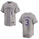 Rockies #3 Willi Castro Gray Stitched Jersey