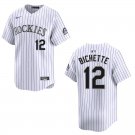 Rockies #12 Dante Bichette White Stitched Jersey
