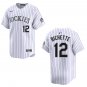 Rockies #12 Dante Bichette White Stitched Jersey