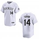 Rockies #14 Ezequiel Tovar White Stitched Jersey