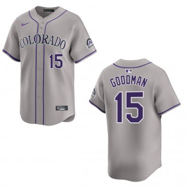 Rockies #15 Hunter Goodman Gray Stitched Jersey