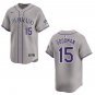 Rockies #15 Hunter Goodman Gray Stitched Jersey