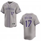 Rockies #17 Todd Helton Gray Stitched Jersey