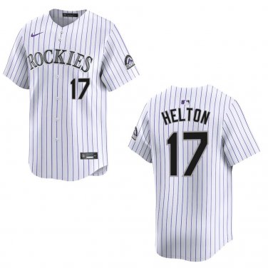 Rockies #17 Todd Helton White Stitched Jersey