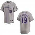 Rockies #19 Charlie Blackmon Gray Stitched Jersey
