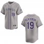 Rockies #19 Charlie Blackmon Gray Stitched Jersey