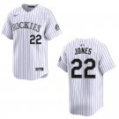 Rockies #22 Nolan Jones White Stitched Jersey