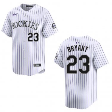 Rockies #23 Kris Bryant White Stitched Jersey