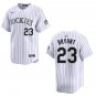 Rockies #23 Kris Bryant White Stitched Jersey