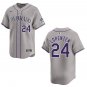 Rockies #24 Michael Lorenzen Gray Stitched Jersey
