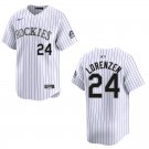 Rockies #24 Michael Lorenzen White Stitched Jersey