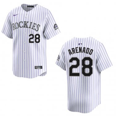 Rockies #28 Nolan Arenado White Stitched Jersey