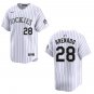 Rockies #28 Nolan Arenado White Stitched Jersey
