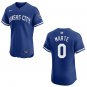 Royals #0 Starling Marte Royal Blue Stitched Jersey