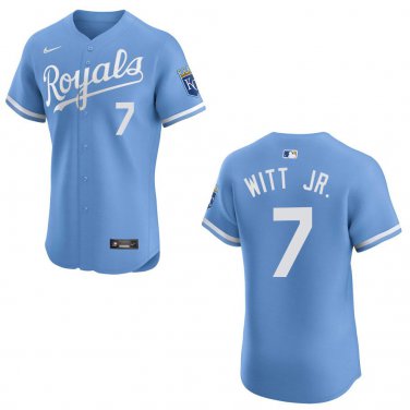 Royals #7 Bobby Witt Light Blue Stitched Jersey