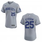 Royals #25 Matt Strahm Gray Stitched Jersey