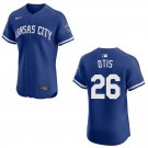 Royals #26 Amos Otis  Royal Blue Stitched Jersey