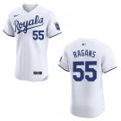 Royals #55 Cole Ragans White Stitched Jersey