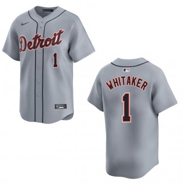 Tigers #1 Lou Whitaker Gray Stitched Jersey