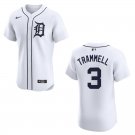Tigers #3 Alan Trammell White Stitched Jersey