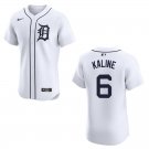 Tigers #6 AI Kaline White Stitched Jersey