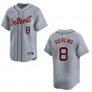 Tigers #8 Matt Vierling Gray Stitched Jersey