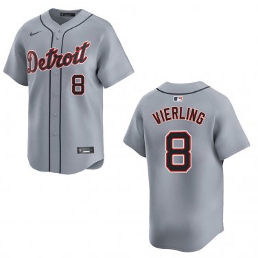 Tigers #8 Matt Vierling Gray Stitched Jersey