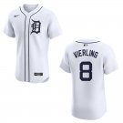Tigers #8 Matt Vierling White Stitched Jersey