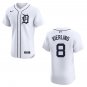 Tigers #8 Matt Vierling White Stitched Jersey
