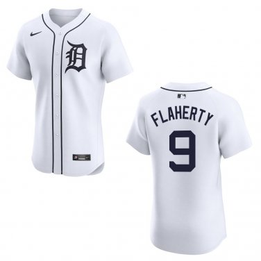 Tigers #9 Jack Flaherty White Stitched Jersey