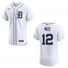 Tigers #12 Casey Mize White Stitched Jersey