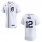 Tigers #12 Casey Mize White Stitched Jersey